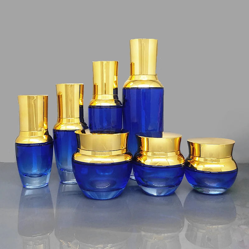 20g 30g 50g 20ml 30ml 50ml 120ml Empty Glass Container Glass Cream Jar Lotion Bottle Set