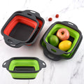 USSE Kitchen Collapsible Colander Set2-Quart Veggies/Fruit Basket Strainers