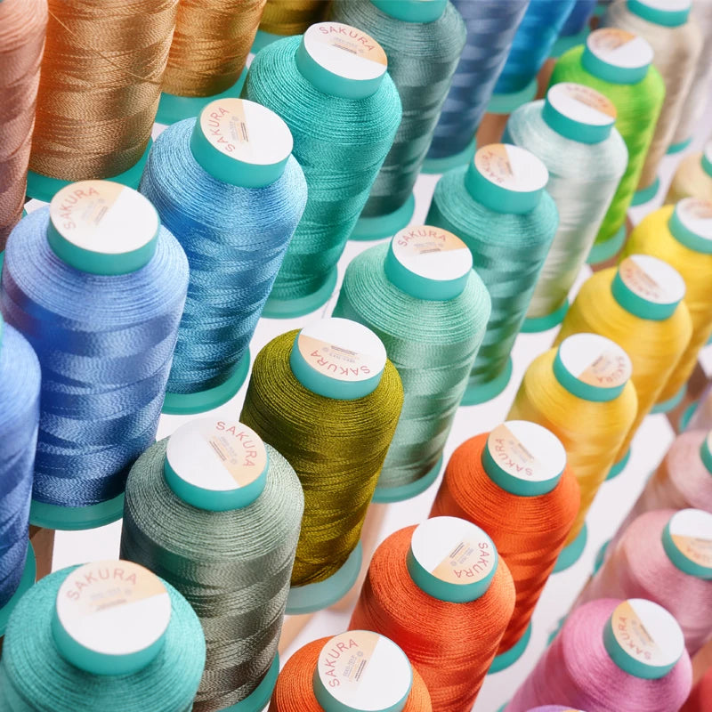 120D/2 High Tenacity Machine Embroidery Thread 100% Polyester Oeko-Tex Certified Customizable Colors-Wholesale Factory Hot Sale