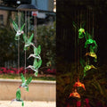 Factory Price LED Hummingbird Wind Chimes Solar Powered Night Lights Color Changing Led Waterproof Christmas Garden Decoration