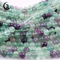 Zhe Ying 6mm 8mm 10mm Round Natural Fluorite Beads Crystal Loose Gemstone Fluorite Beads