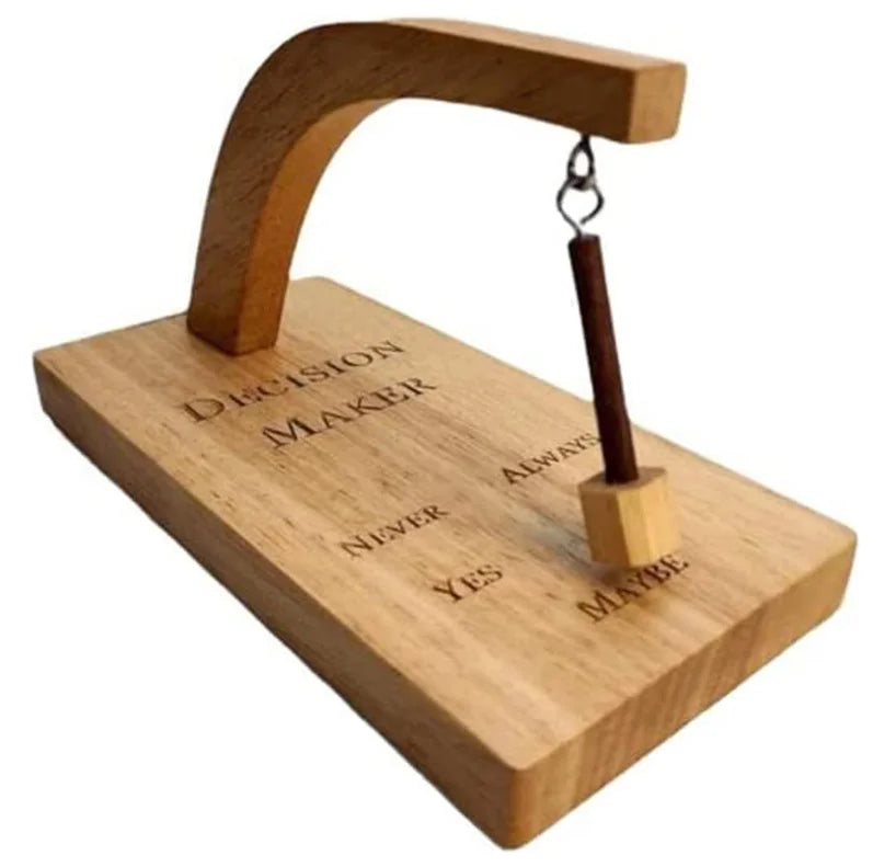 Wooden Decision Maker Creative Oscillating Magnetic Selector for Gift