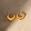 Lovely Fine 18K Gold Plated Non Tarnish Hypoallergenic Hoop Clip Earrings Jewelry for Women