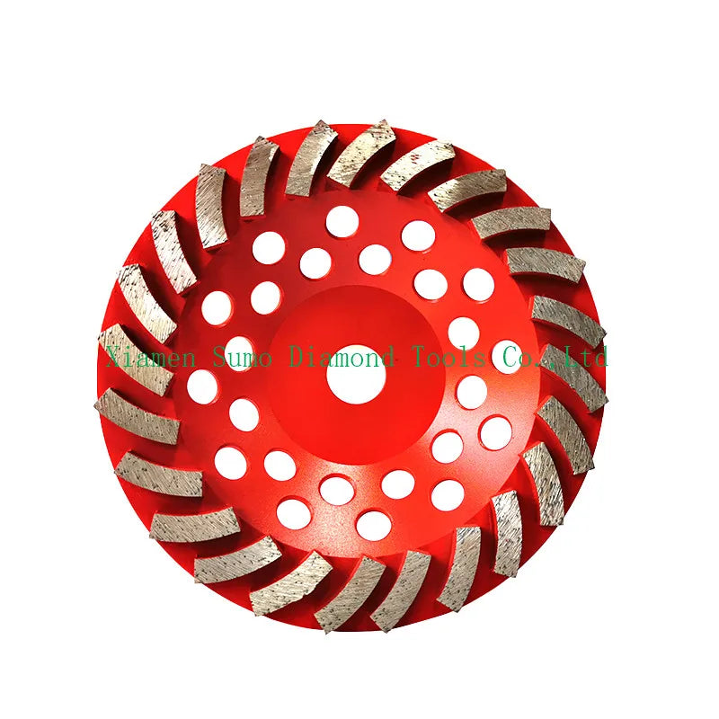 Factory Wholesale 7 Inch Diamond Grinding Cup Wheel Polishing Pad Abrasive Tools with Metal Bonding for Concrete Grinding Shoes