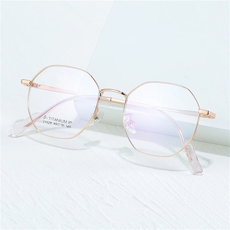 2020 New Desig Titanium Round Glasses Blue Light Filter Frame Glasses Man Eyewear Blue Light