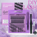 Individual Professional Diy Cluster Eyelash Extension Private Label Mink Black Diy Segment Lashes Natural Cluster