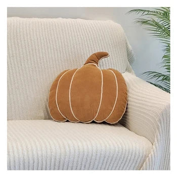 New Fall Harvest Leaf Pumpkin Custom Shaped Woven Memory Cozy Decorative Pillow