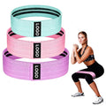 Wholesale Gym Yoga Non-rolling Exercise Booty Bands Hip Booty Circle Fitness Fabric Resistance Bands for Shaping