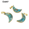 WT-P1727 2021 Best  Jewelry Copper Turquoise Stone Pendant Dignity and Fine Jewelry Pendant As a Gift for a Wonderful Party