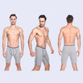 Plus Size Men's Breathable Knitted Boxer Briefs Underwear Spandex Cotton