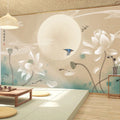Exquisite New Chinese Style Bedroom Bedside Background Wall Paper 3D Home Decoration Mural Wallpaper