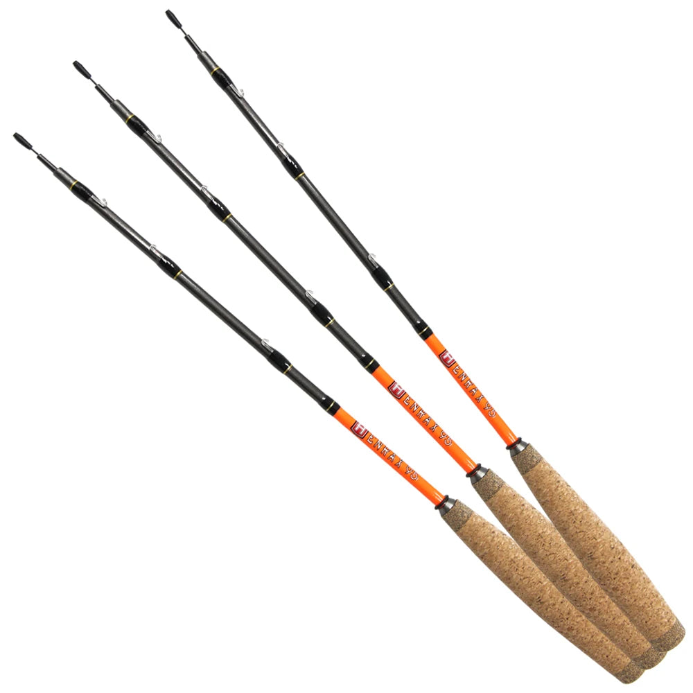 Fishing Tackle Wooden Handle Ice Fishing Rod High Carbon Spinning Rod