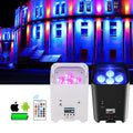 6In1 Rgbwa Uv Uplights Battery Wireless Stage Lamp for Dj Bar Party Disco Charging Wifi Remote House Dyeing Par Light