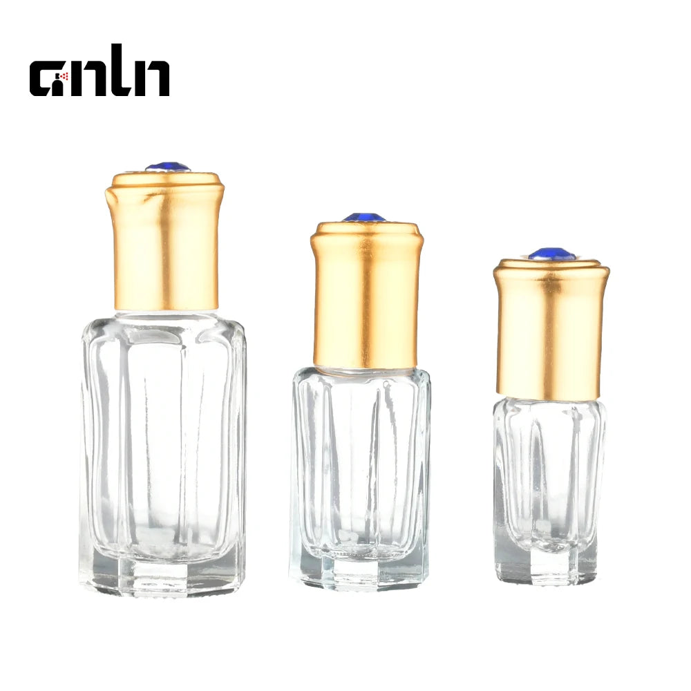 Hot Sale Mini Glass Roller Perfume Bottles Different Capacity Empty Roller 3ml 6ml 12ml Attar Oil Bottle