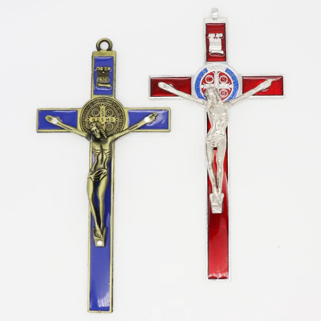 Christian Religious Jesus Saint St. Benedict Cross Pendant Home Office Crafts Gifts Jewelry