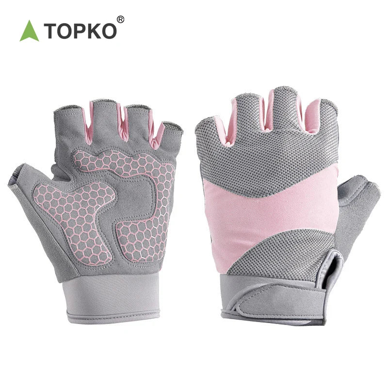 TOPKO Wholesale Fitness Weight Lifting Workout Gloves Customized Logo Gym Gloves