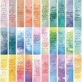 30 Sheets Handmade Watercolor Bible Bookmark Series Creative Literary Material Ins Paper for Reading