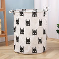 Canvas Storage Folding Rectangle Toy Box Household Storage Basket Dirty Clothes Trash Can for Laundry Management Waterproof