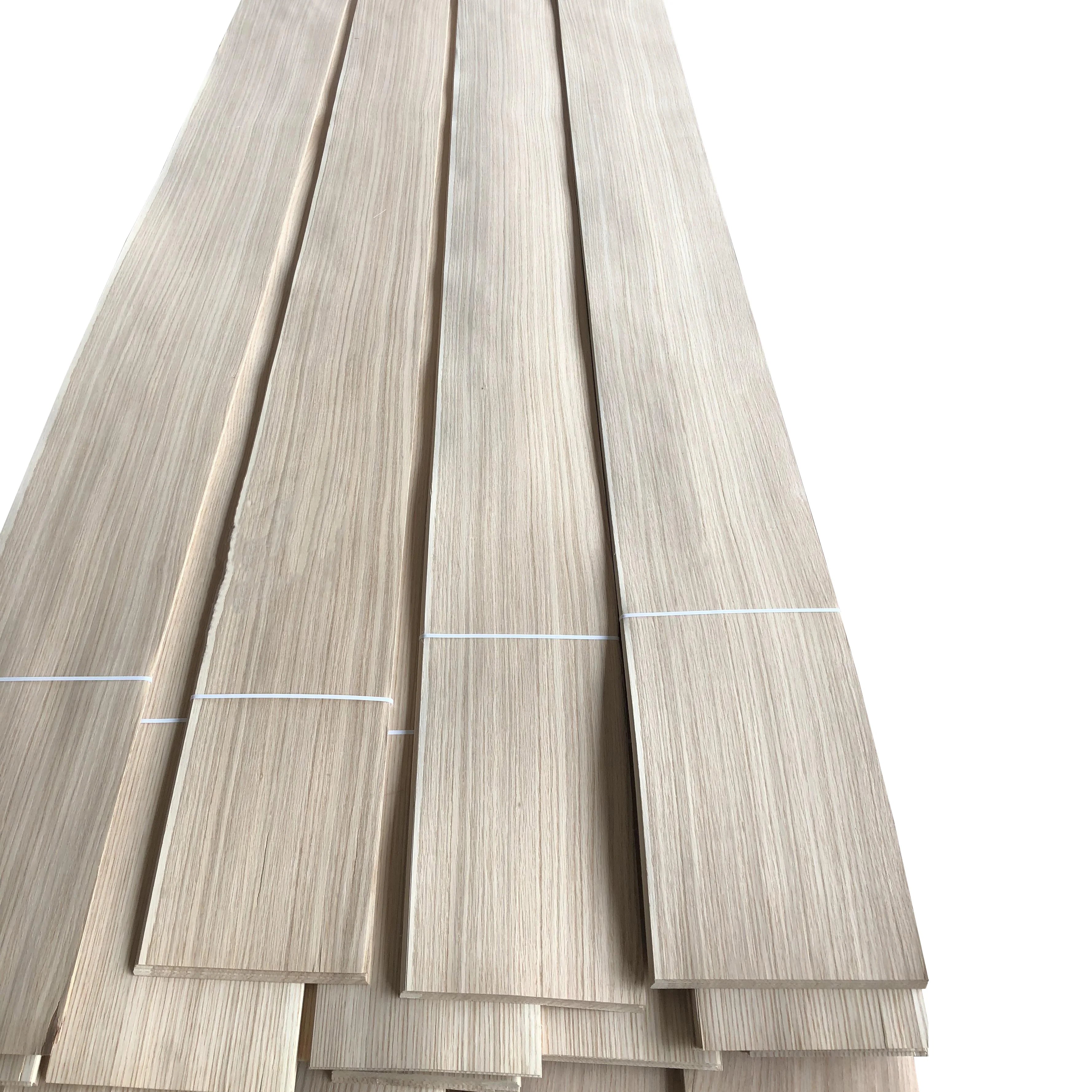 Factory Sales of Natural White Oak Veneer 0.5mm 1mm 2mm White Oak Veneer Furniture Cabinet Wall Veneer Sheet