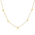 JOOLIM High End Stainless Steel Mini Heart Pendant Dainty Chain Necklace 18K Gold Plated Jewelry Wholesale