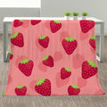 Fruit Printed Flannel Sofa Blanket Make Bed Air-conditioned Small Comforter Shawl Cover Blanket Office Nap Casual Toweling Quilt