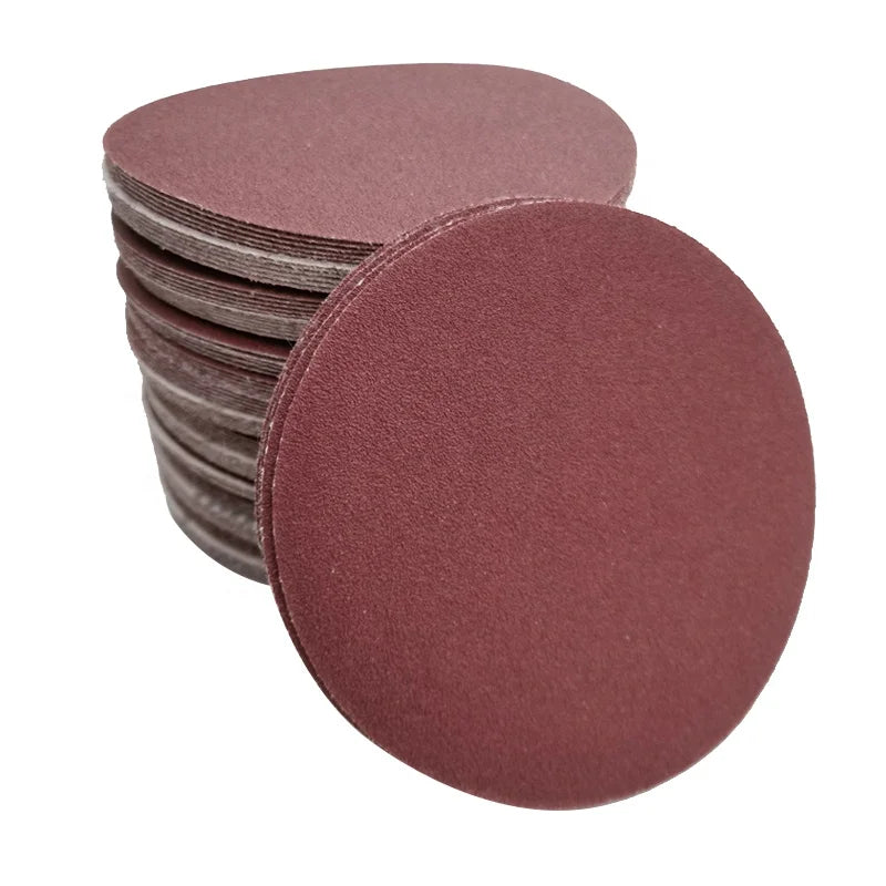 5 Inch Self-Adhesive Polishing Pad 125mm Round Without Hole Automotive Putty Flocking Sandpaper Abrasives Product