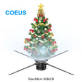 COEUS 80cm Indoor Advertisement Equipment 928 Bright LEDs 3D Holygram Fan Light Splicing Projection Screen Holographic 3D