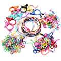 Fashion Multi-colors Mix Alloy Open Rings Lobster Clasp Hooks Ball Chains DIY Jewelry Making Findings Supplies