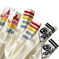 Women's Casual Long Cotton Crew Socks Cute Customized Cartoon Tube Design Comfortable Letter Logo Personalized Personality Style
