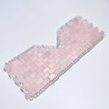Huiying Private Label Anti Aging Wrinkle Dark Circle natural Pink Crystal rose quartz Gem Eye Mask