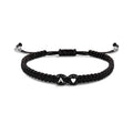 26 Letters Initial Heart Bracelets Handmade Adjustable A-Z Name Braided Bracelets for Women Men Friendship Jewelry Lovers Gifts