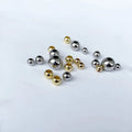 Stainless Steel Gold Color Spacer Beads Charm Loose Bead DIY Bracelets Necklace Beads for Jewelry Making Charms