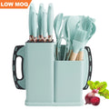 RTS Kitchen Knives Accessories Cooking Utensil Stainless Steel Knife Set Silicone Kitchen Utensils Chef Kitchen Knife Set