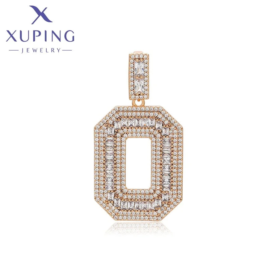 X000800269 XUPING Jewelry Wholesale Fashion Letter O Iced Out Big Hip Hop Rapper Pendant Men Charms