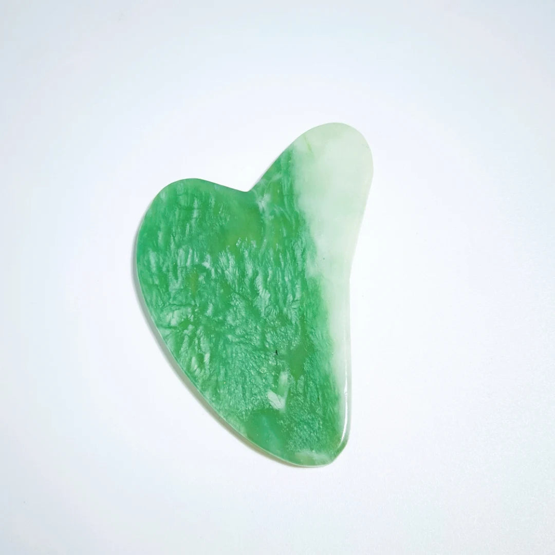 Hongzhuo Jade Roller Facia Guasha Plate Xiuyan Jade Stone Board for Gift
