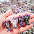 Huiying Indoor Home Deco Stone 1.5 Inch Amethyst Angel Sculpture for Sale Crafts