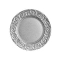 13 Inches Classic Acrylic Silver & Black Charger Plate Underplates Natural Wedding Event Tableware Minimum Order 100pcs