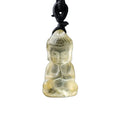 Natural Crystal Amethyst Buddha Head Crystal Pendant Healing Stone Rose Quartz Crystal Crafts