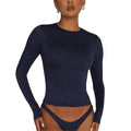Solid Color and Modern Style Comfortable Women's Long Sleeve T-Shirt