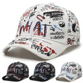 Wholesale Young Fashionable UV Screen Sun Protection Baseball Cap Luxury Trendy Polyester Alphabet Graffiti American Outdoor