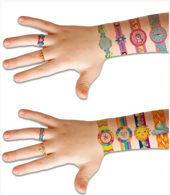 Skin Safe SUPER STYLE Watch Designs Wholesaler Temporary Tattoo