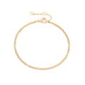 Simple Stainless Steel 14K Gold Plated Double Layers Blank Link Chain Bracelet Titanium Steel Personalized DIY O Chain Bracelet