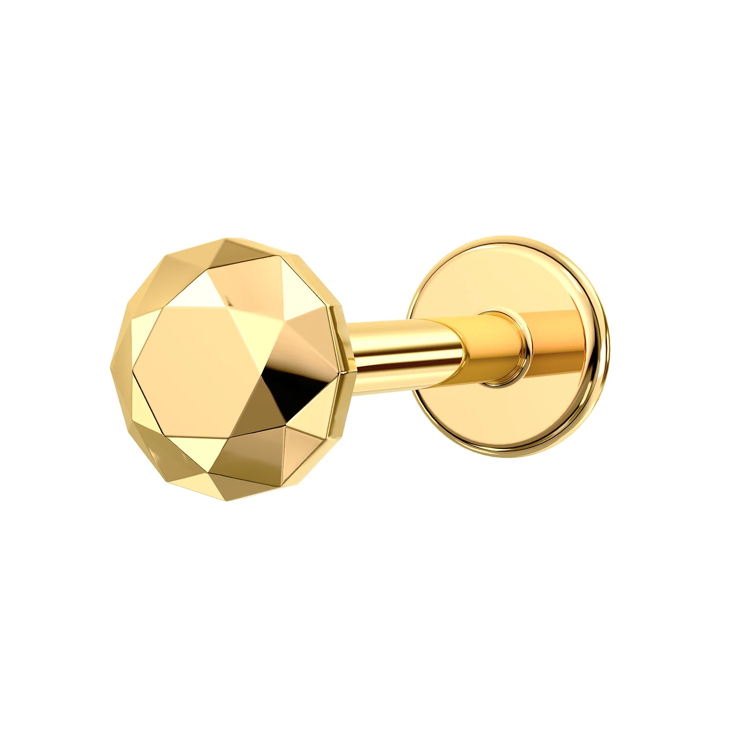 Toposh Minimalist Round G23 Solid Titanium Labret Stud 16G Tragus Helix Earrings Dainty Helix Piercing Jewelry Hypoallergenic