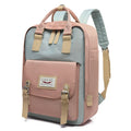 Nylon Waterproof Laptop Bag Fashionable Contrast Color Portable with Zipper Closure for Outdoor Travel Students School Use