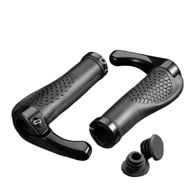 ROCKBROS MTB Bicycle Grips Horns Shofar Vice Handlebar Grips Cycling Shockproof Dust-proof Bike Grips Rubber Bilateral Locked