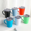 customise stainless steel insulated double wall children kids 8oz thermal coffee cute milk tea cups with handle