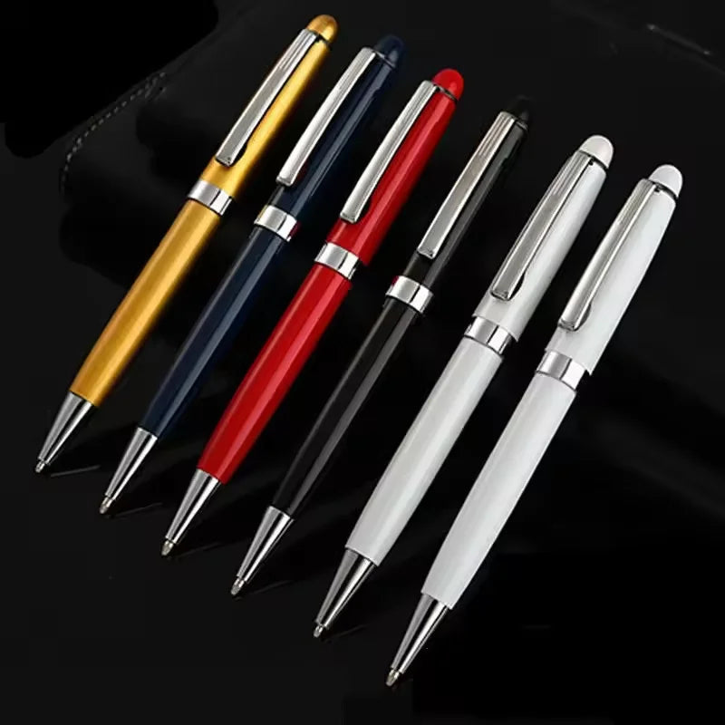 China Red Black Blue Gold White Colorful Student Birthday Stationery Gifts Personalized Twist Metal Ball Pen