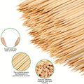 Manufacture Natural Bamboo BBQ Skewer Sticks Eco-Friendly Teppo Tool for Outdoor Grilling Kabab With Customized Packing