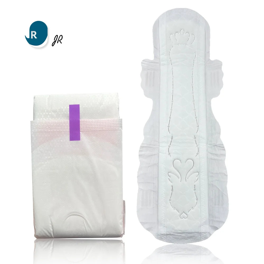 Grace Pad 340mm Ultra-Thin Organic Cotton Sanitary Pads Disposable Extra Long Napkins with Super Absorption Free Samples