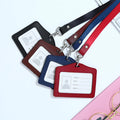 Real Leather Office Id Card Badge Holder Accessories Uae for Student Worker Business